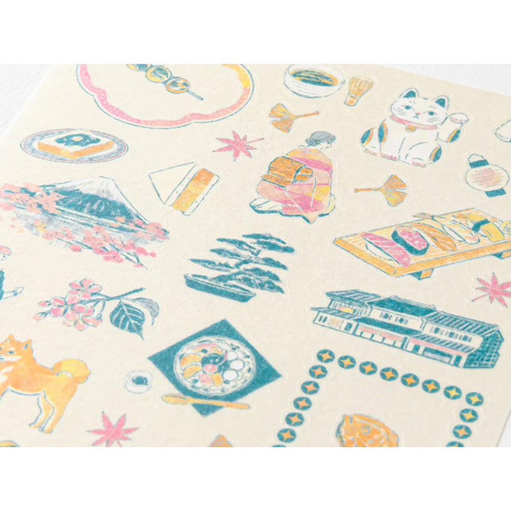 Midori Sticker Sheet - Japanese Motifs - M.Lovewell