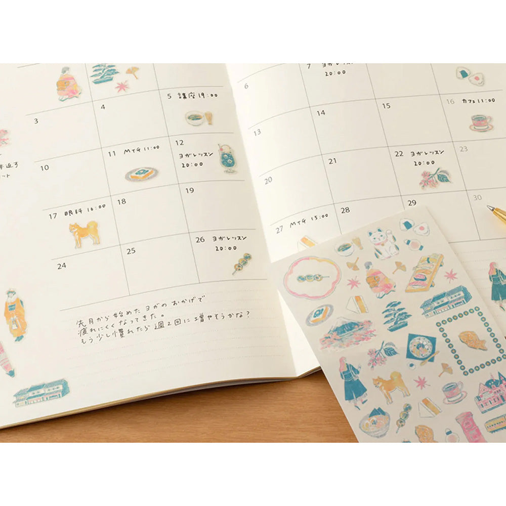 Midori Sticker Sheet - Japanese Motifs