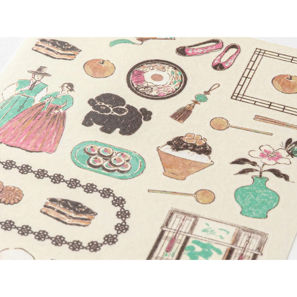 Midori Sticker Sheet - Korean Motifs