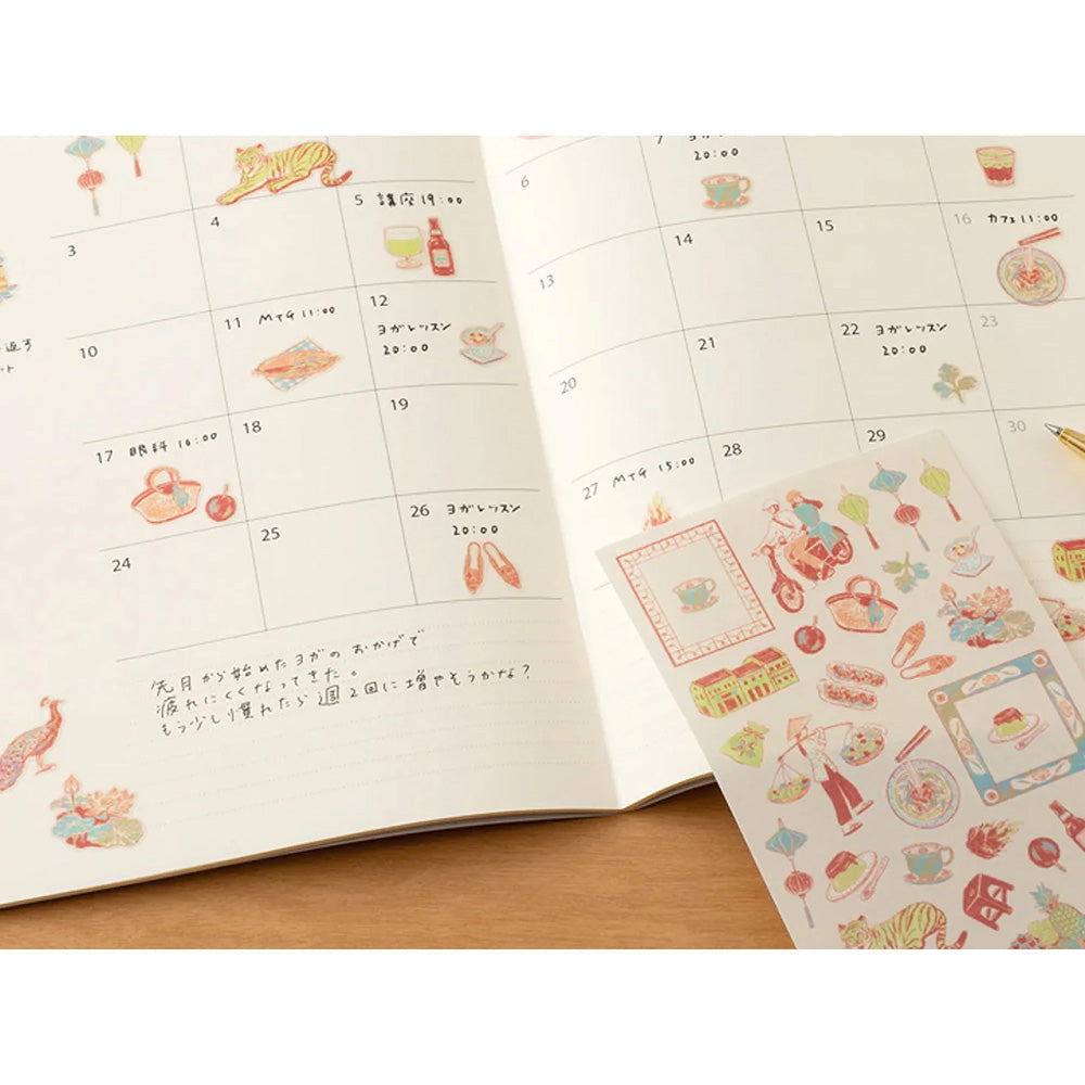 Midori Sticker Sheet - Vietnamese Motifs