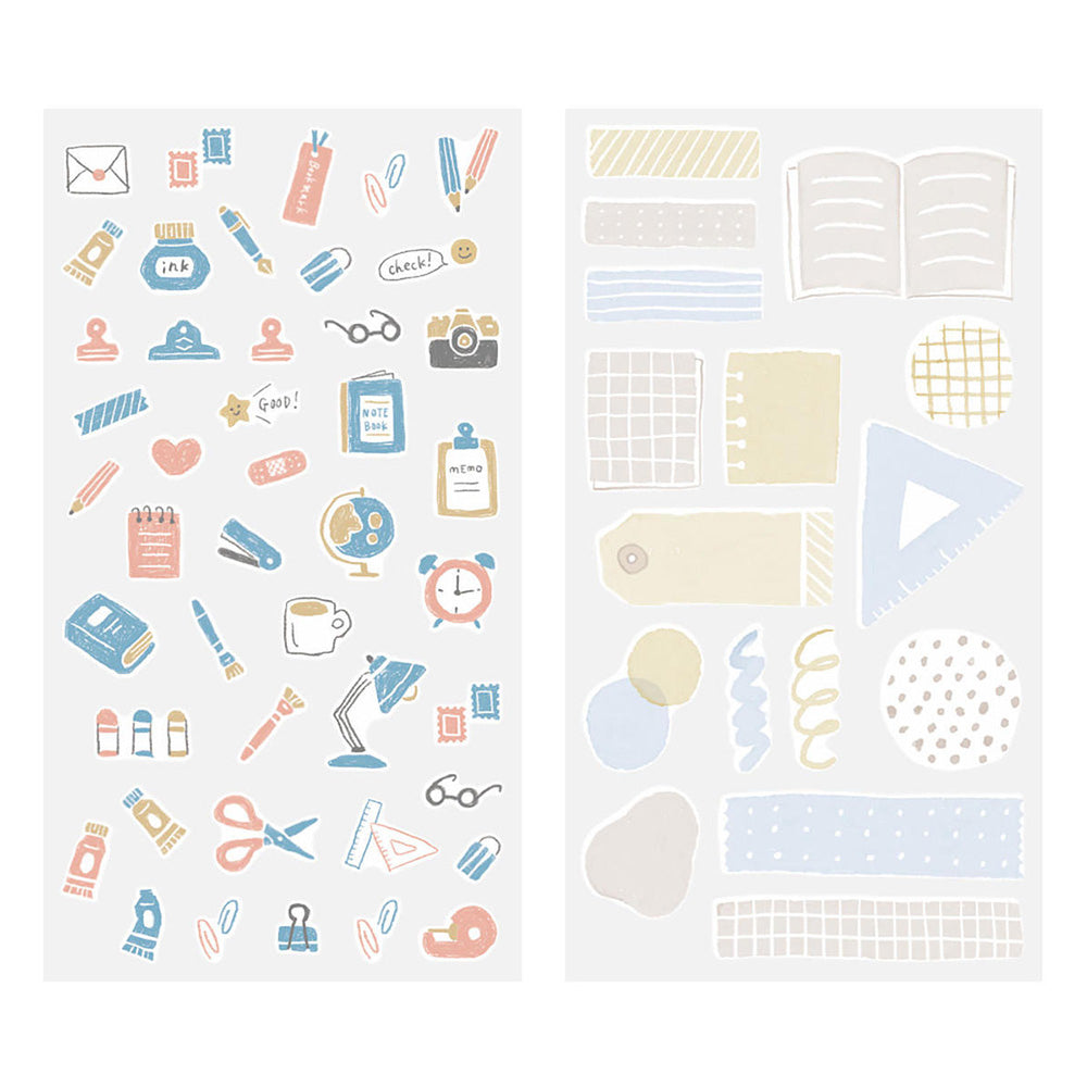 Midori Two Sticker Sheets - Stationery