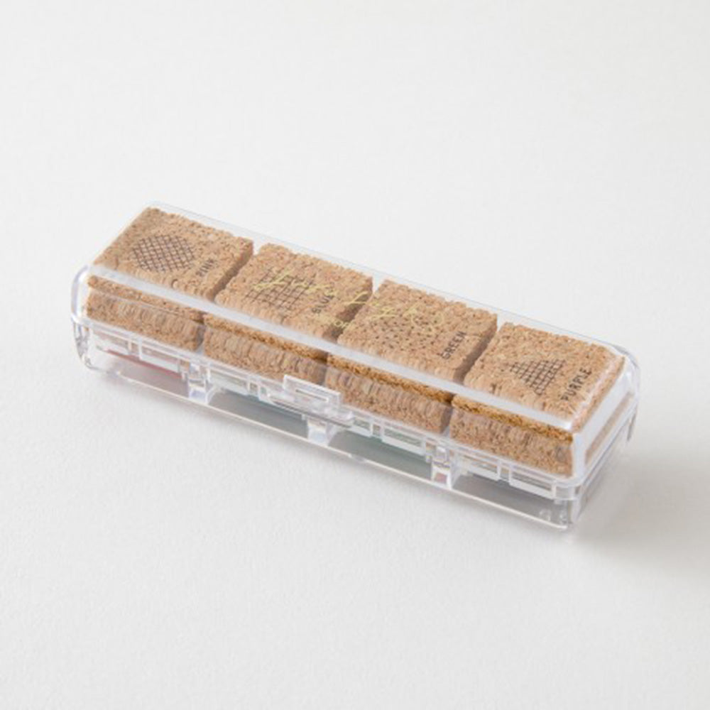 Midori Yuru Log Paintable Stamp Pre-Inked - Geometry