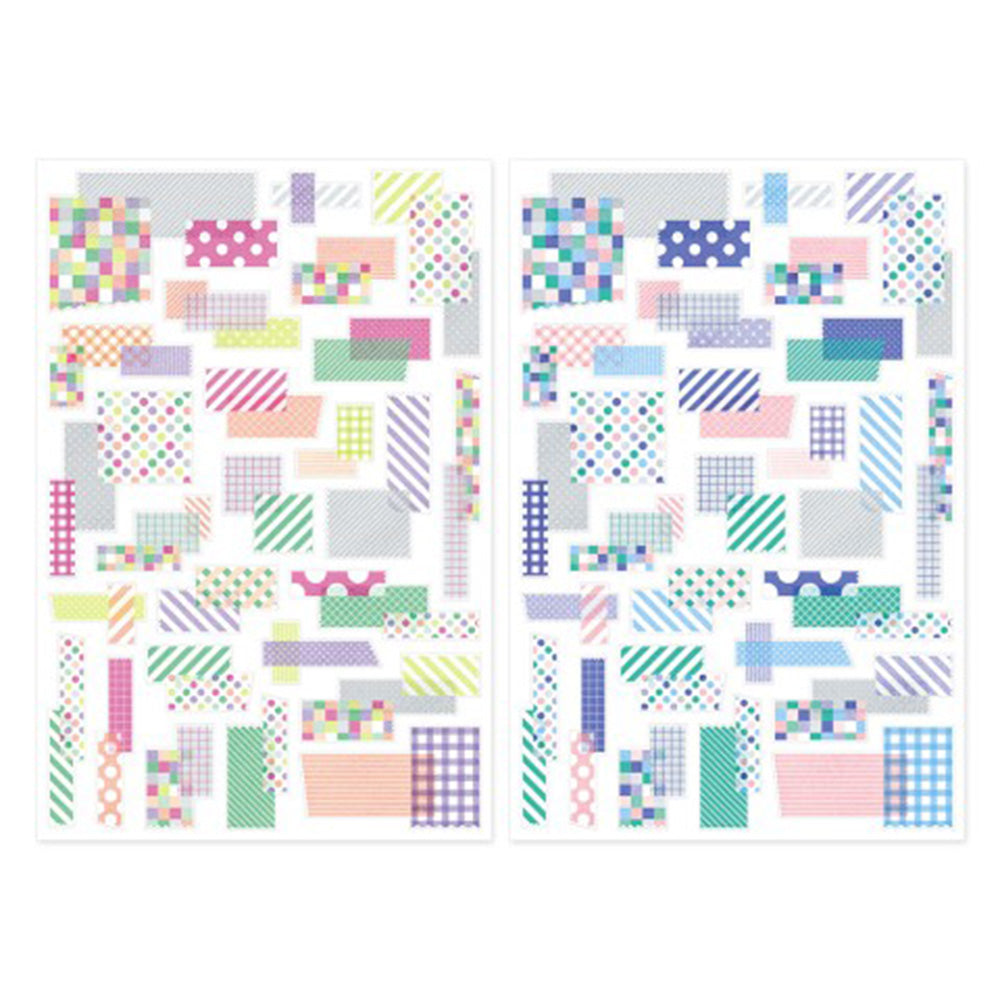 Midori Yuru Log Sticker Sheet - Collage Tape