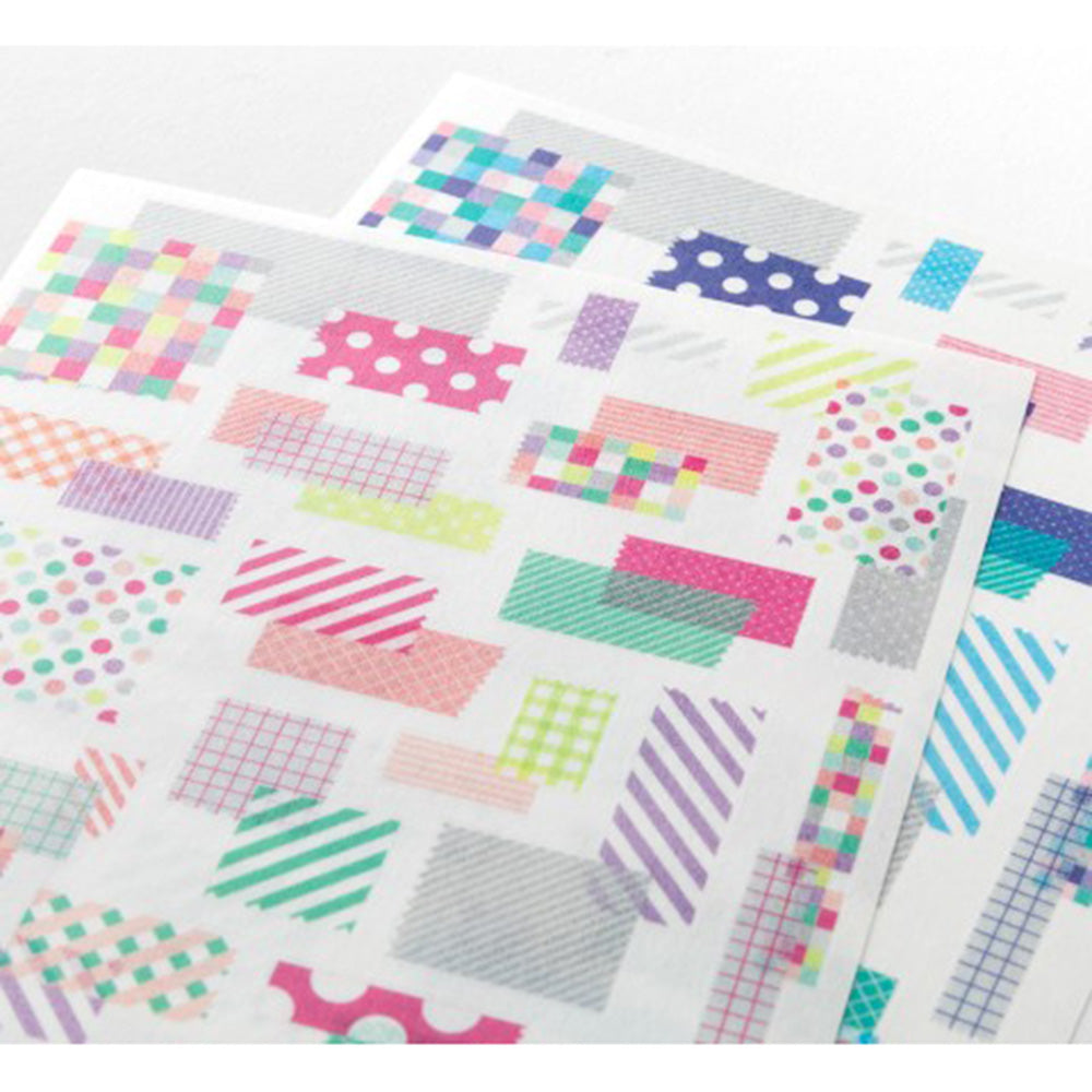 Midori Yuru Log Sticker Sheet - Collage Tape