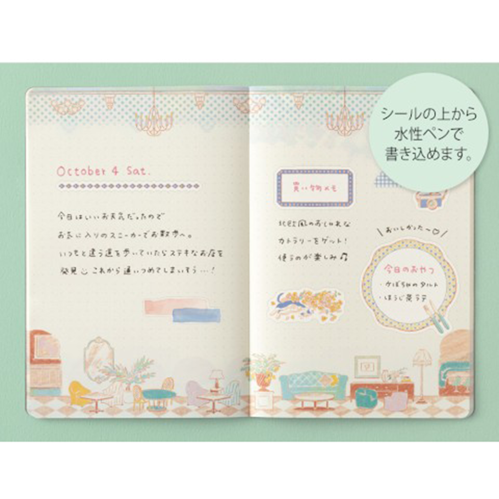 Midori Yuru Log Sticker Sheet - Travel & Hotel