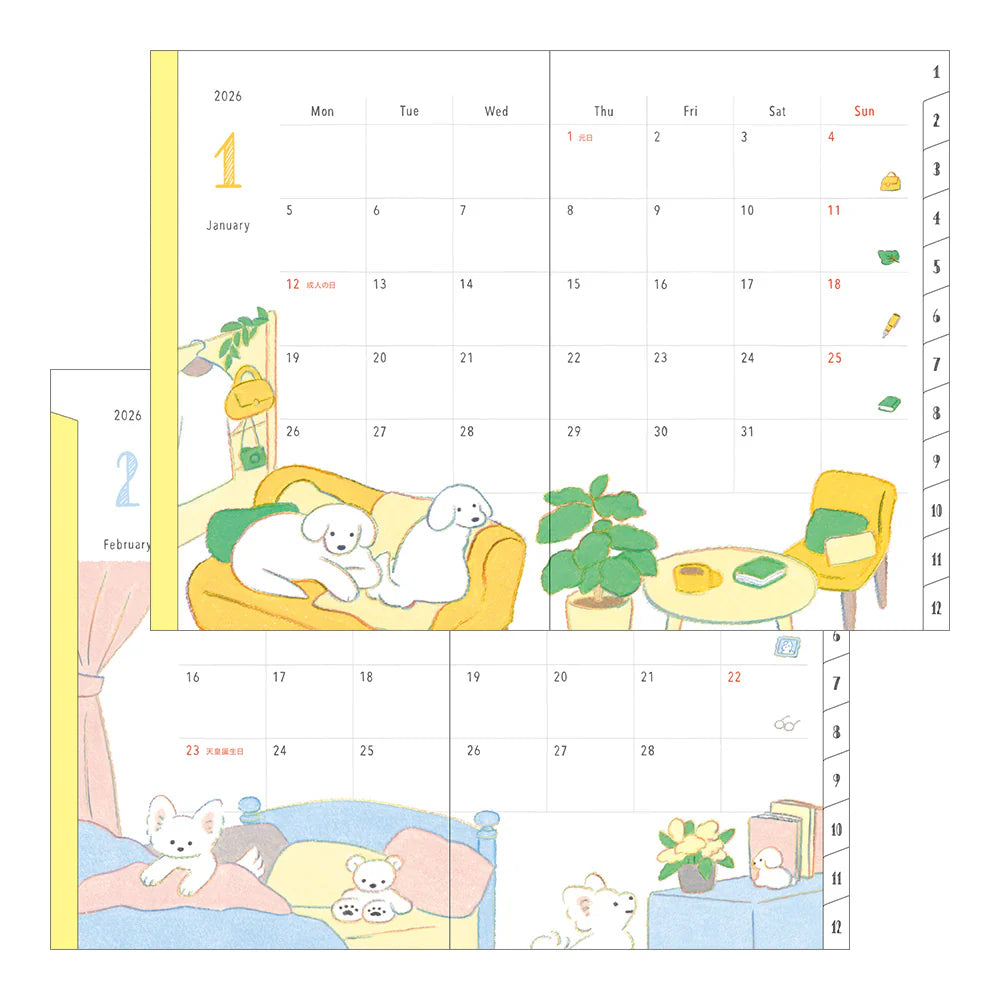 midoriページ Amazon.com : Midori Pocket Diary 2026 A6 Weekly Cat Pattern