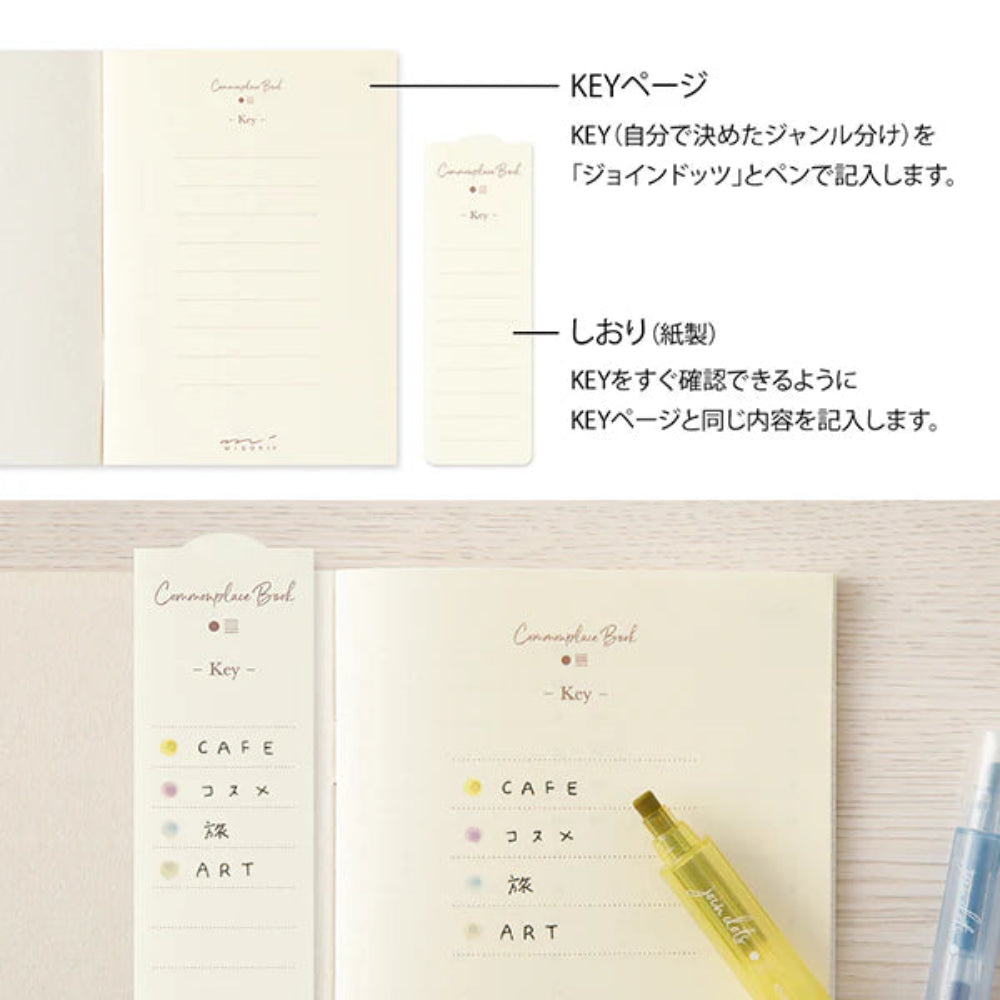 Midori Commonplace Notebook A6 - Gray