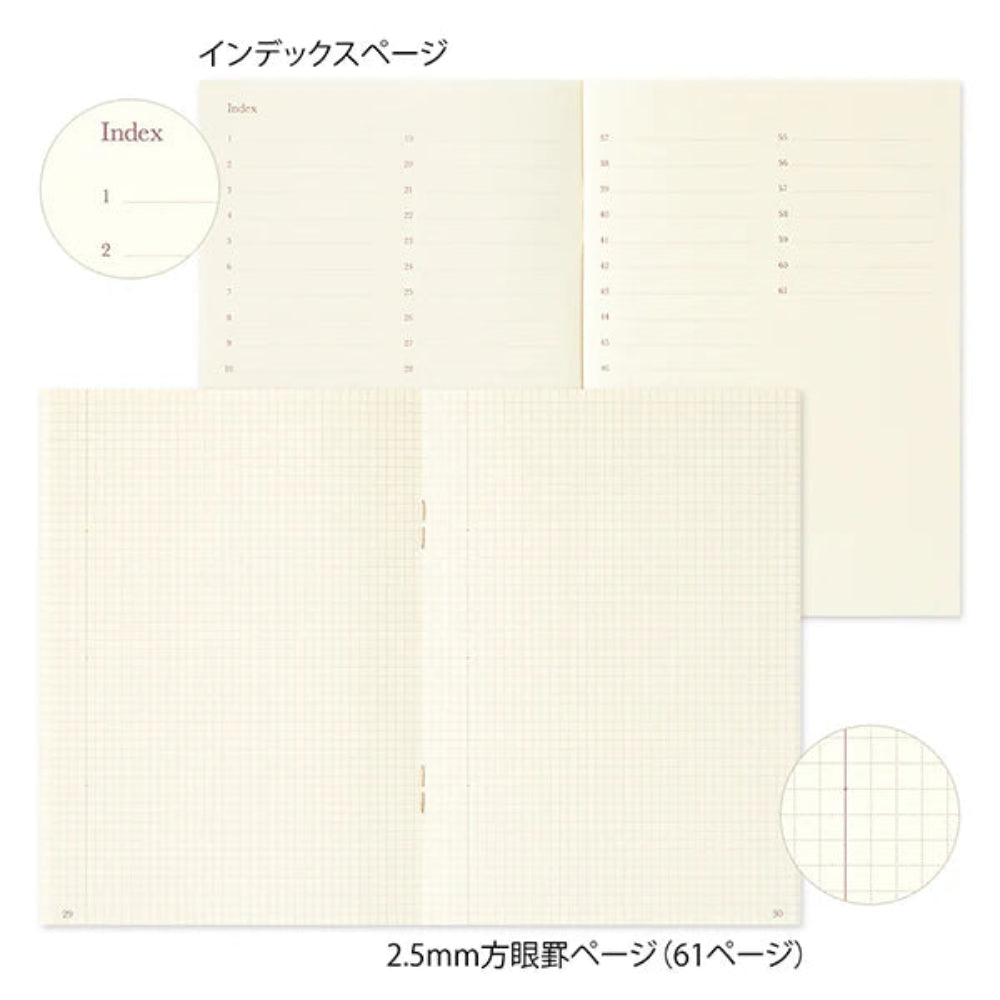 Midori Commonplace Notebook A6 - Gray