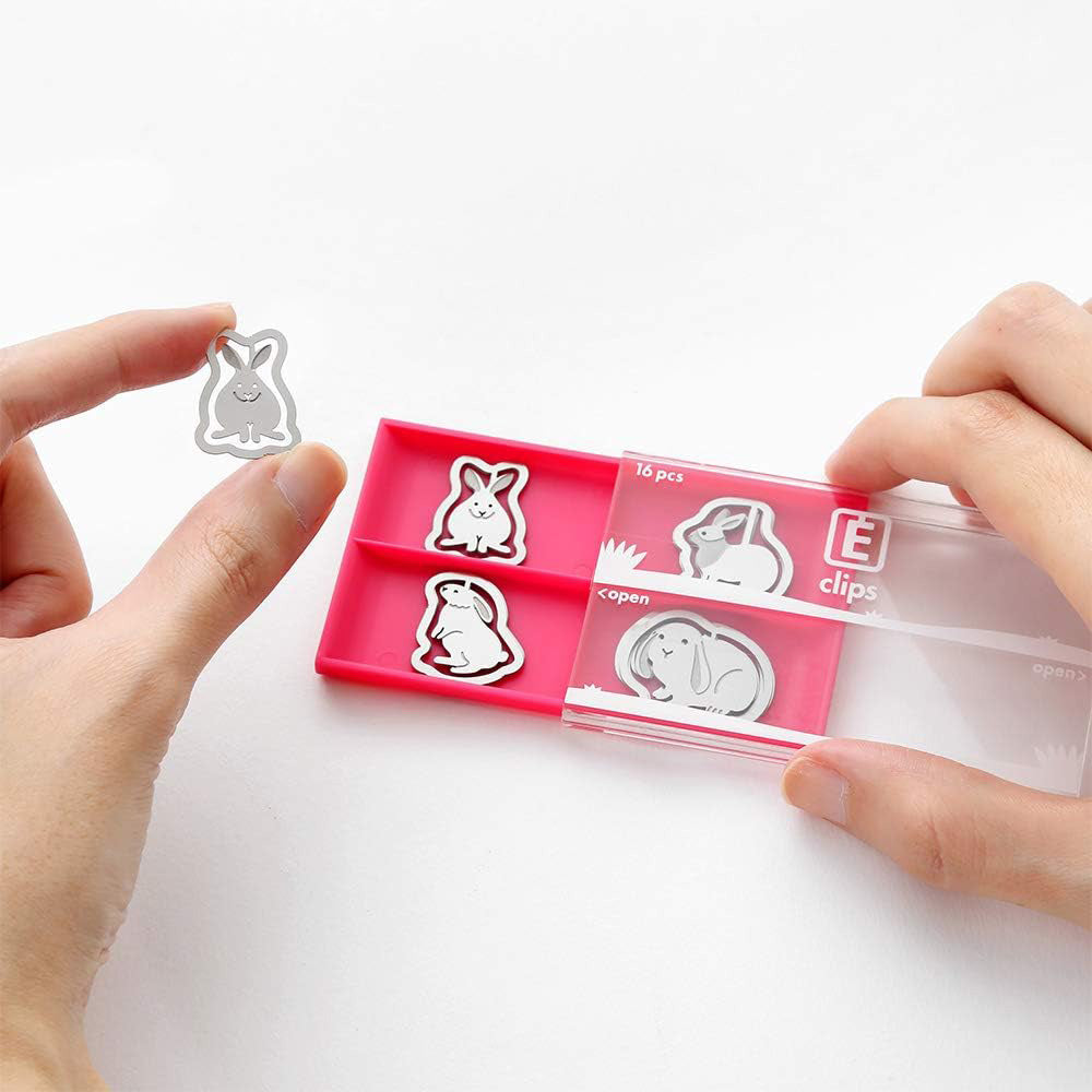 Midori Etching Paper Clips - Rabbit