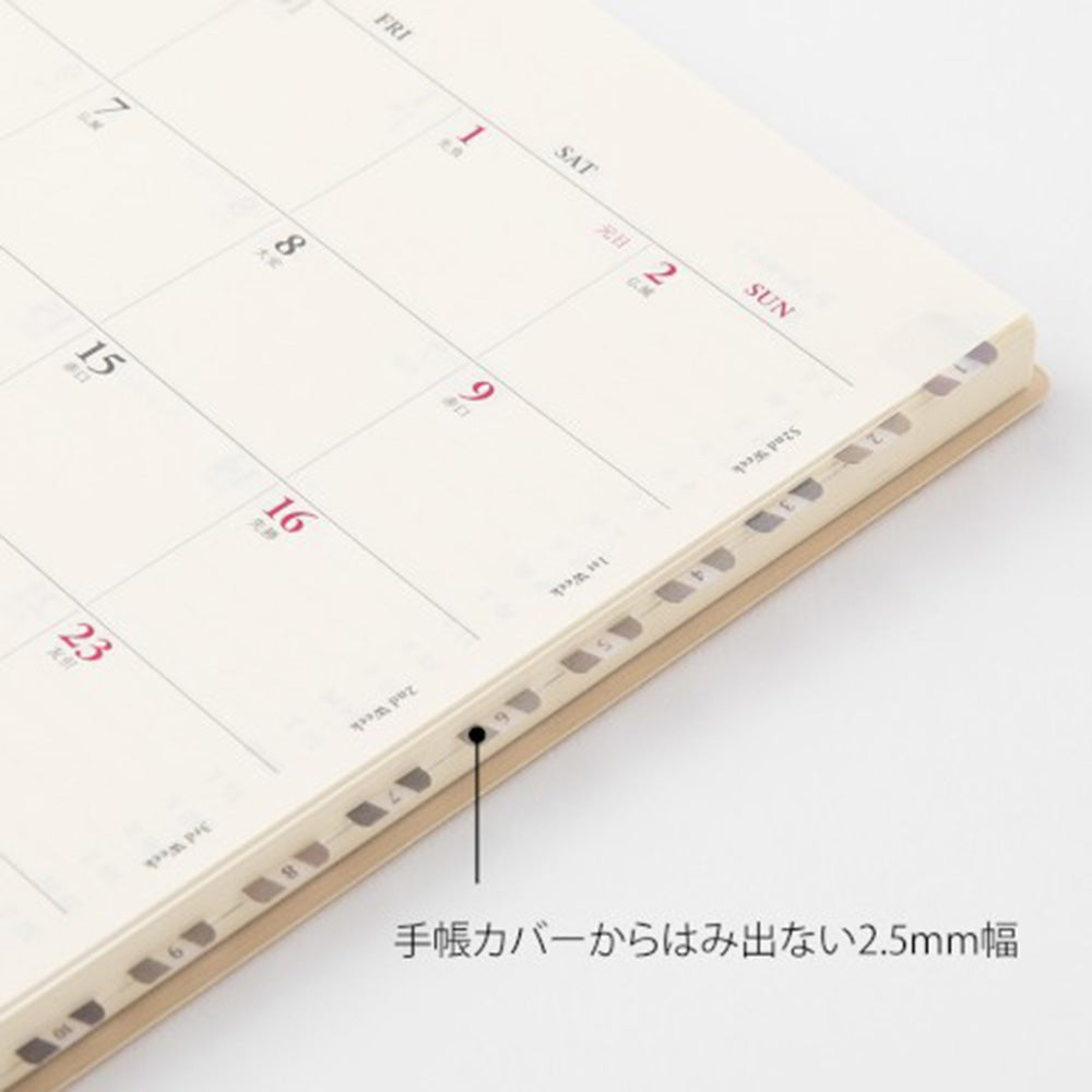 Midori Index Label S Chiratto Numbers - Gray - M.Lovewell