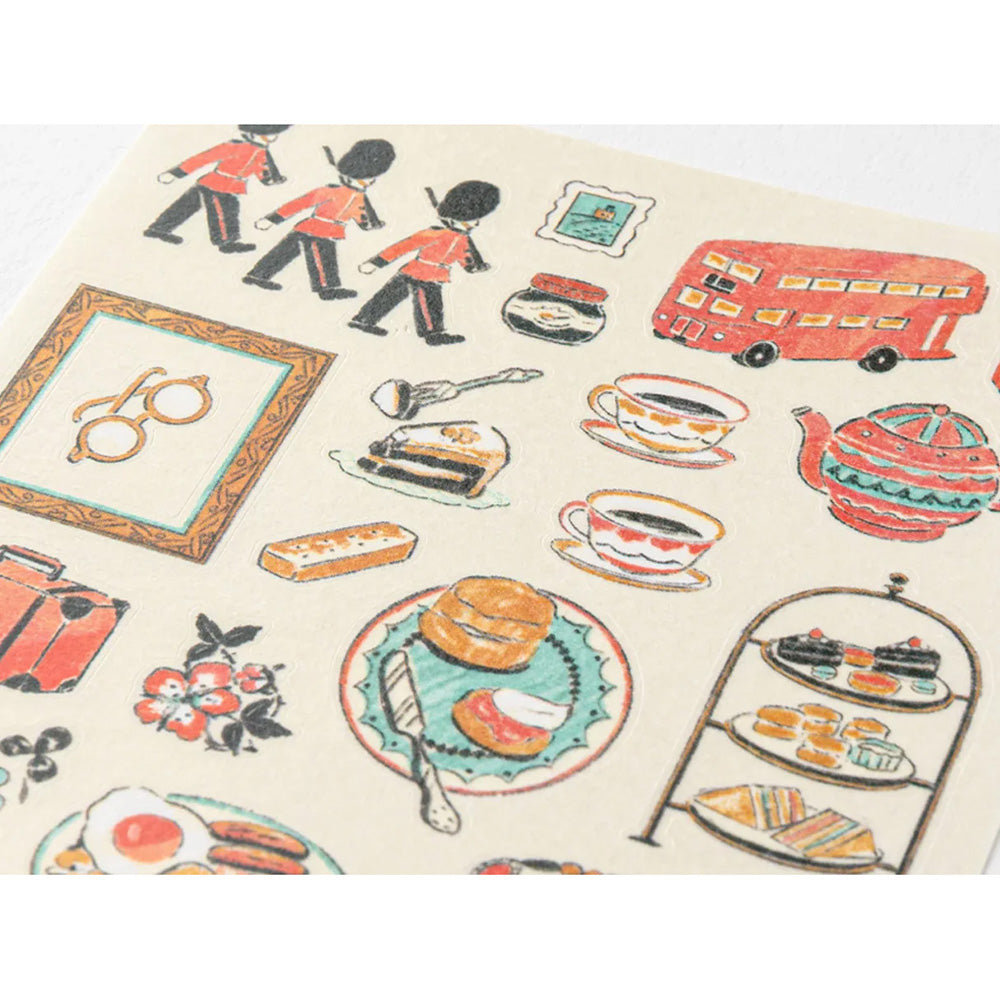 Midori Sticker Sheet - British Motifs