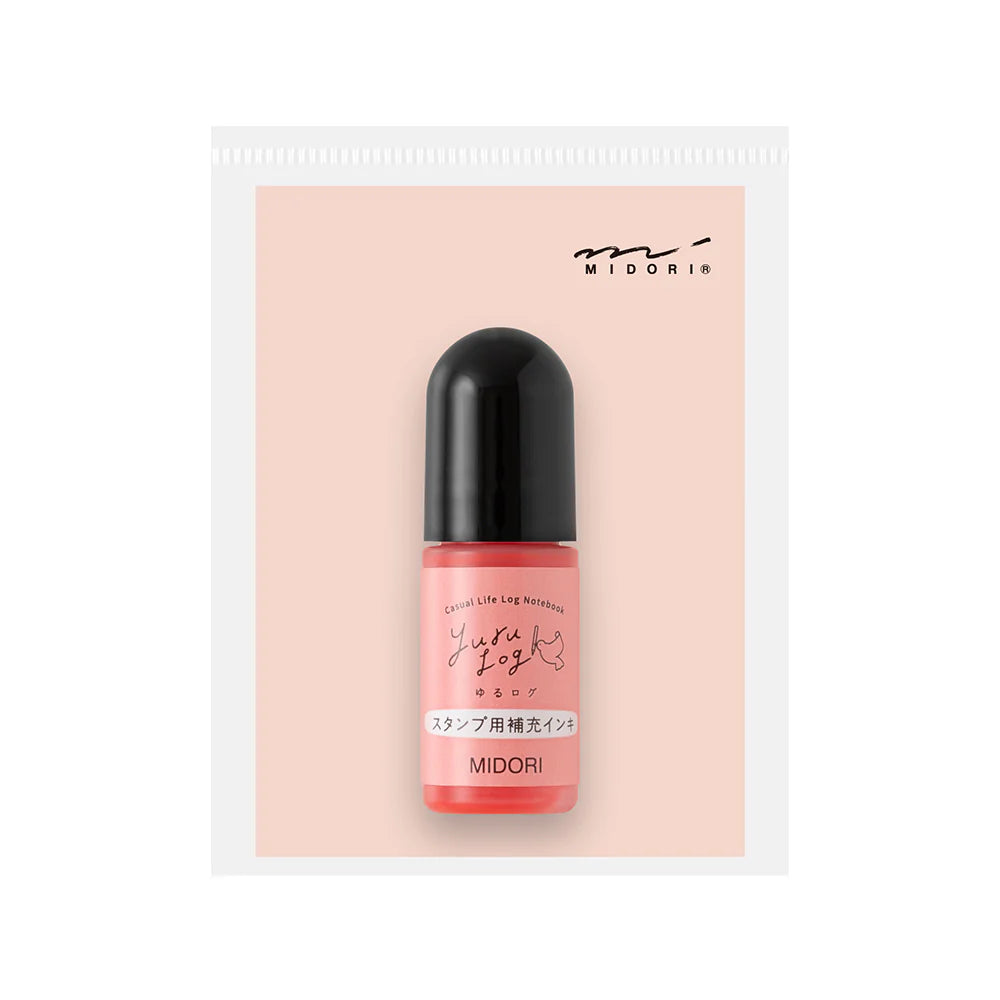 Midori Yuru Log Paintable Stamp Pre-Inked Refill Ink