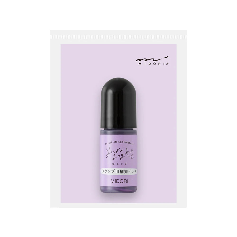 Midori Yuru Log Paintable Stamp Pre-Inked Refill Ink - M.Lovewell