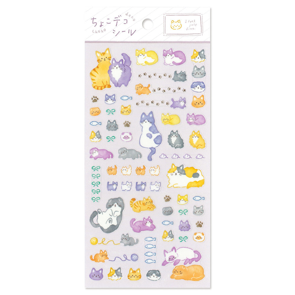 Mind Wave Choko Deco Sticker - Cats