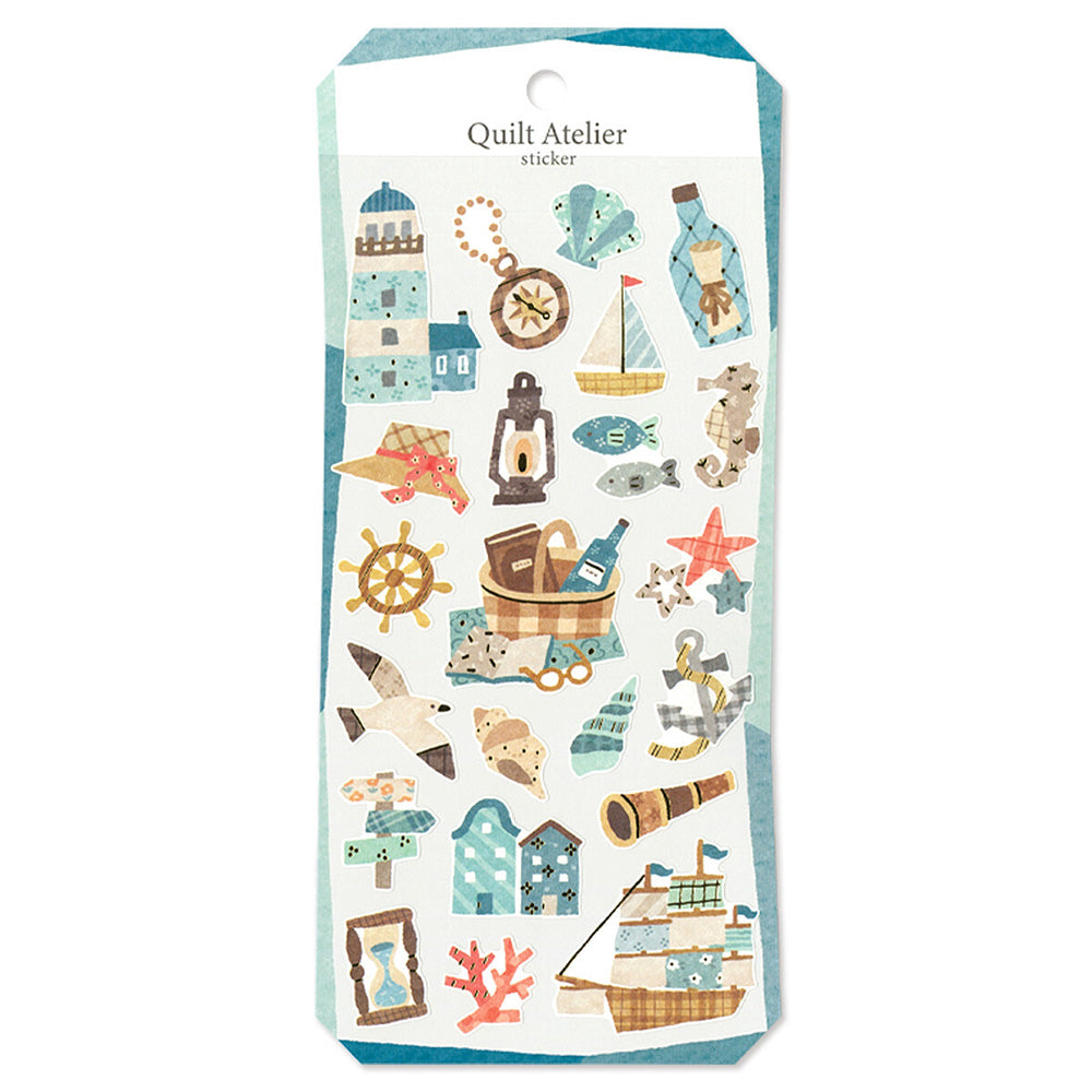 Mind Wave Quilt Atelier Sticker - City with a Port