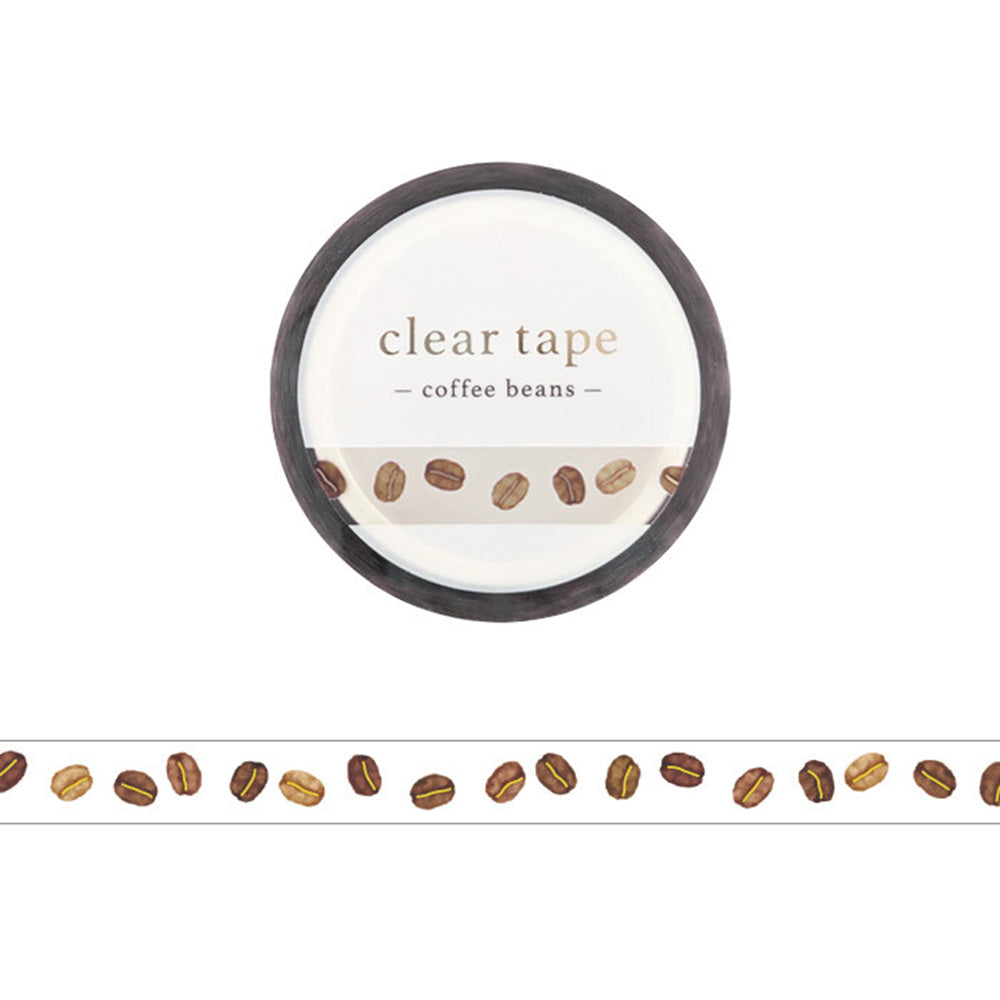 Mind Wave Washi Tape - Clear - Coffee Beans