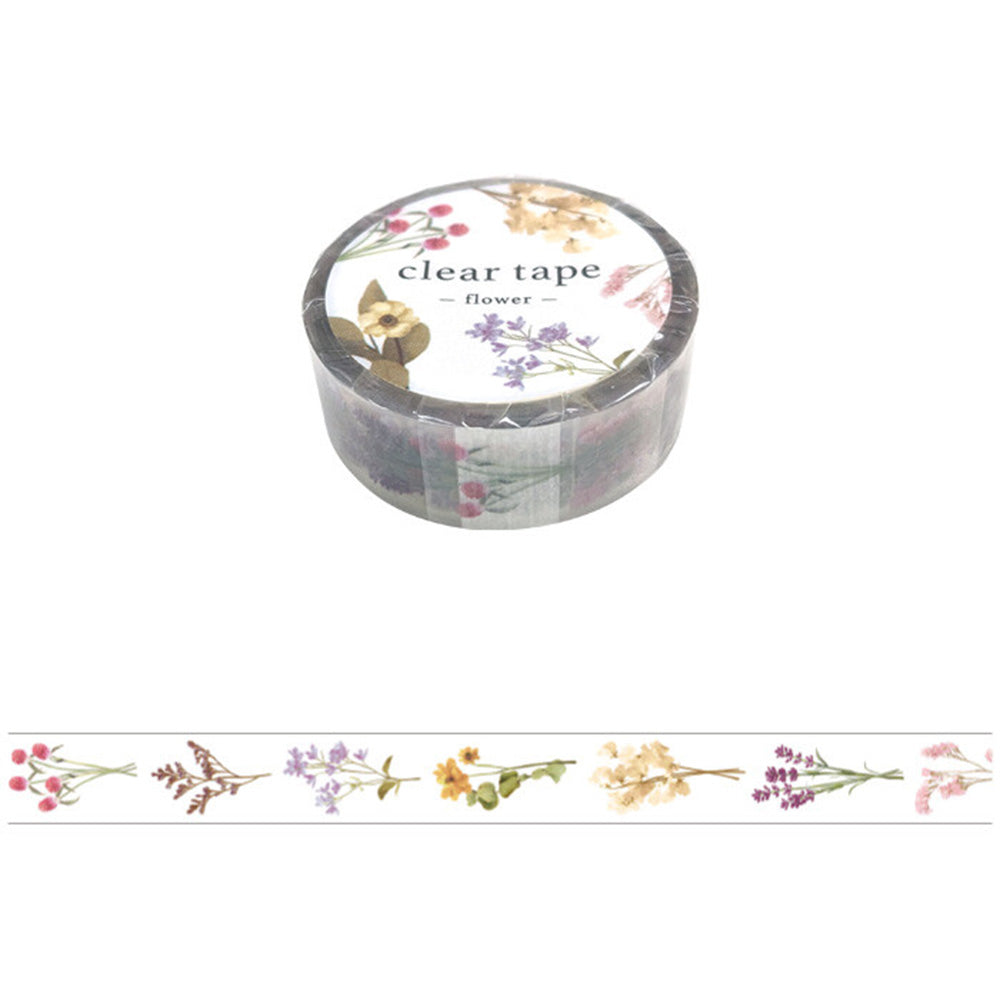 Mind Wave Washi Tape - Clear - Flowers