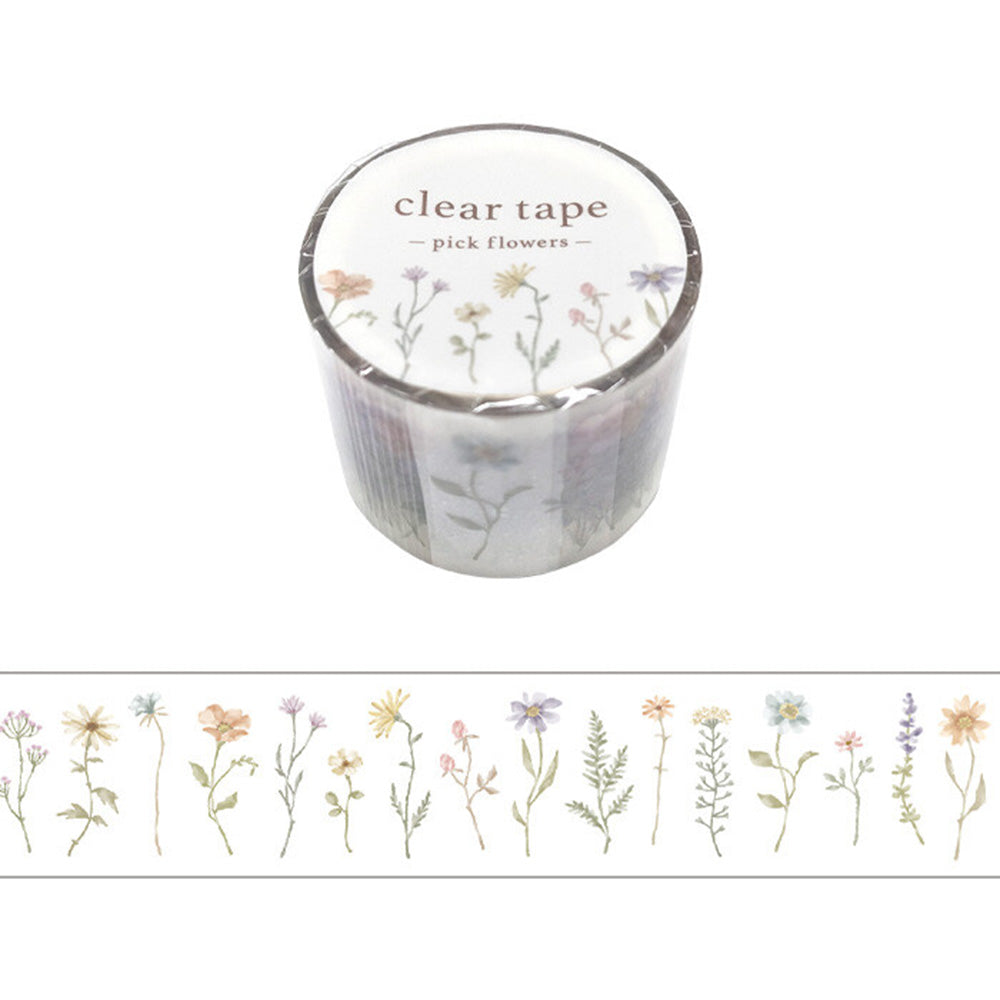Mind Wave Washi Tape - Clear - Pick Flowers