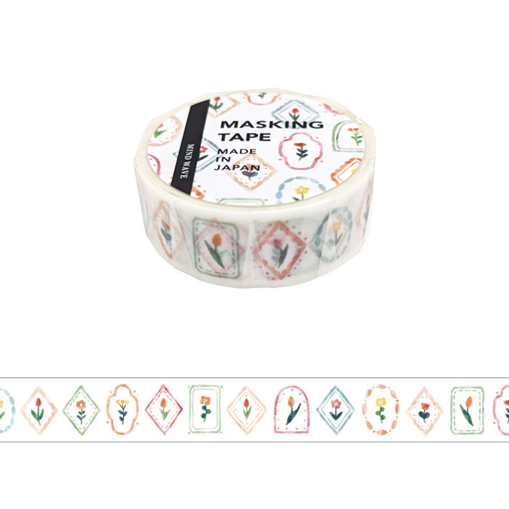 Mind Wave Washi Tape - Flower Frame