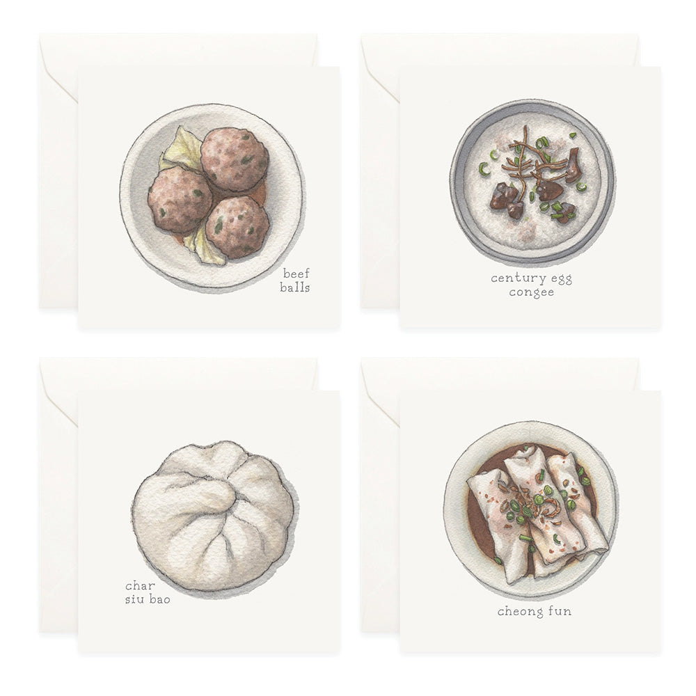 Mini Card Set of 12 - Dim Sum
