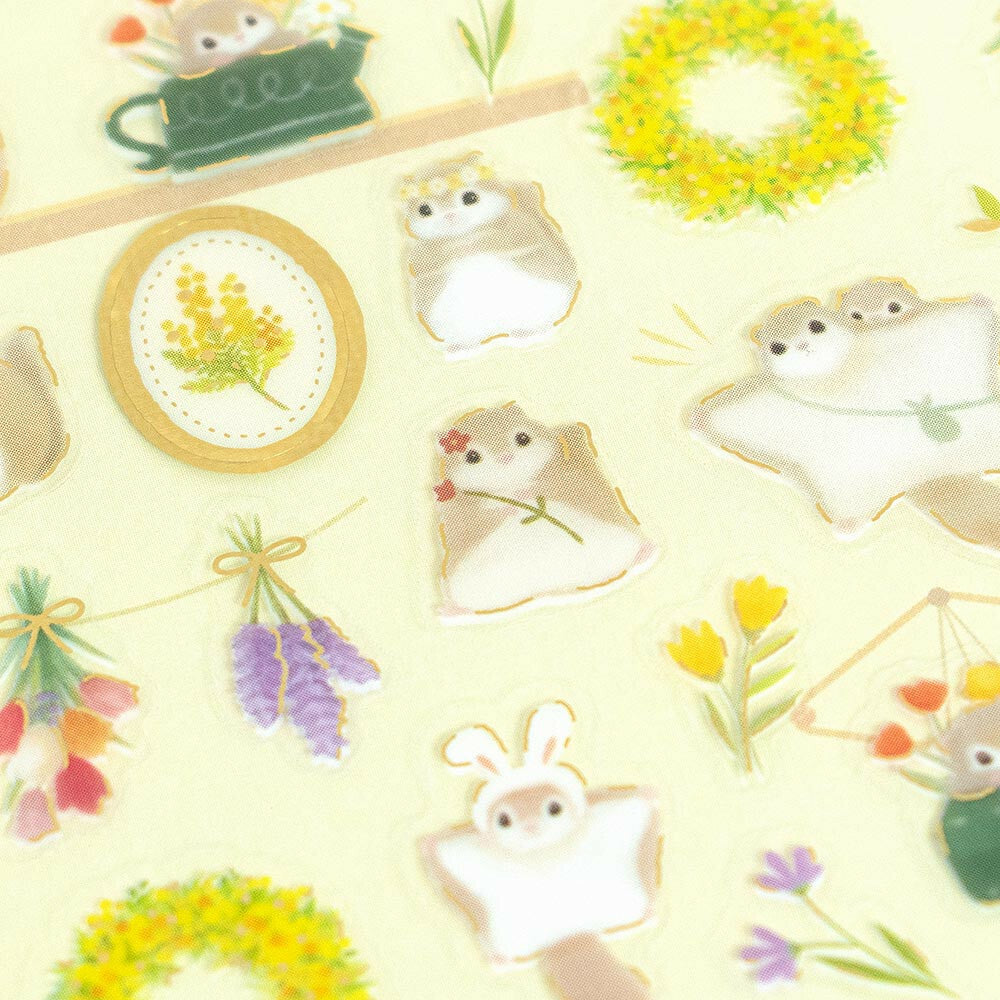 Momonga x Flower Sticker Sheet