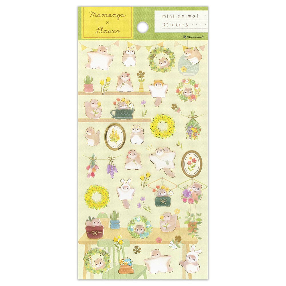 Momonga x Flower Sticker Sheet