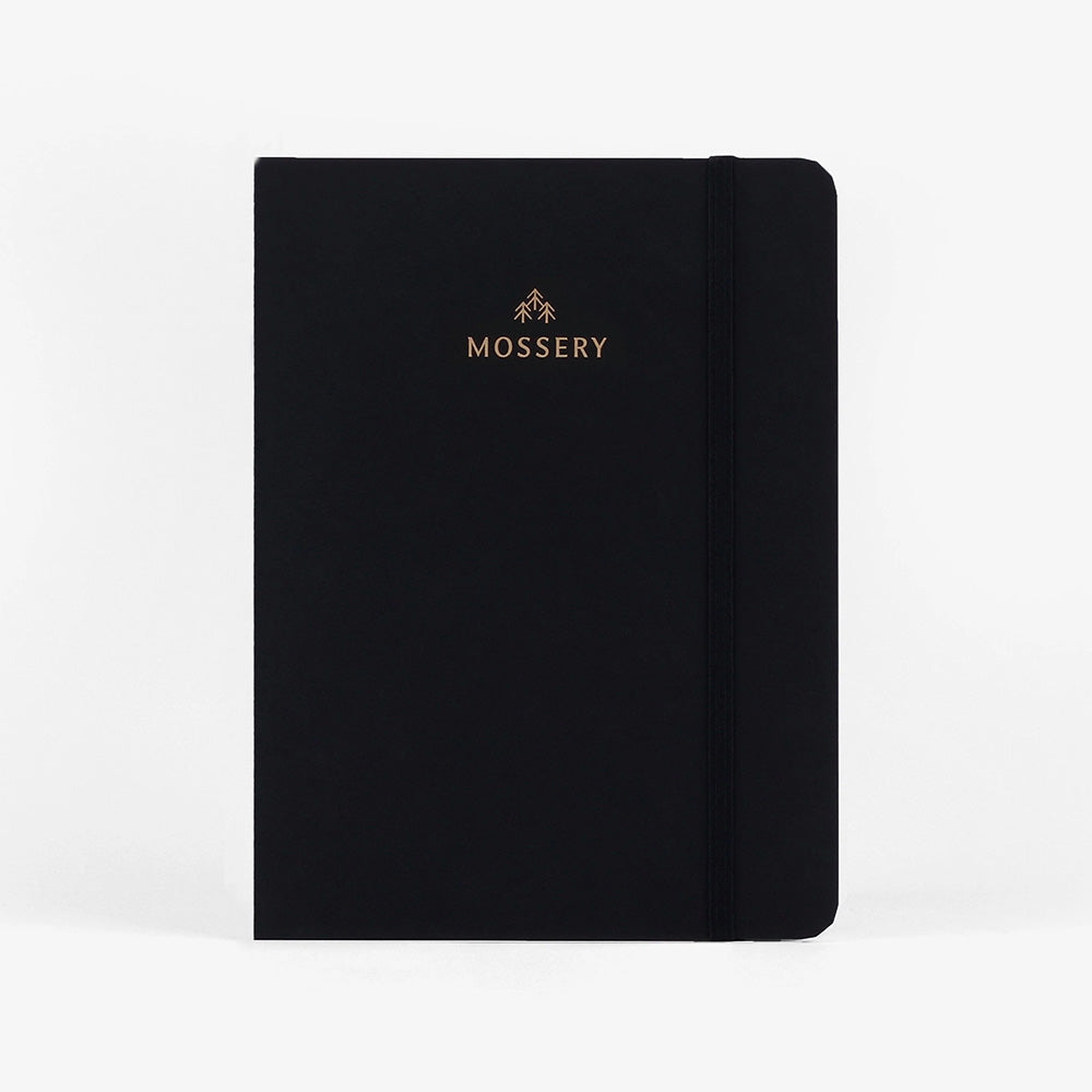 Mossery 2026 Vertical Weekly Planner - Black