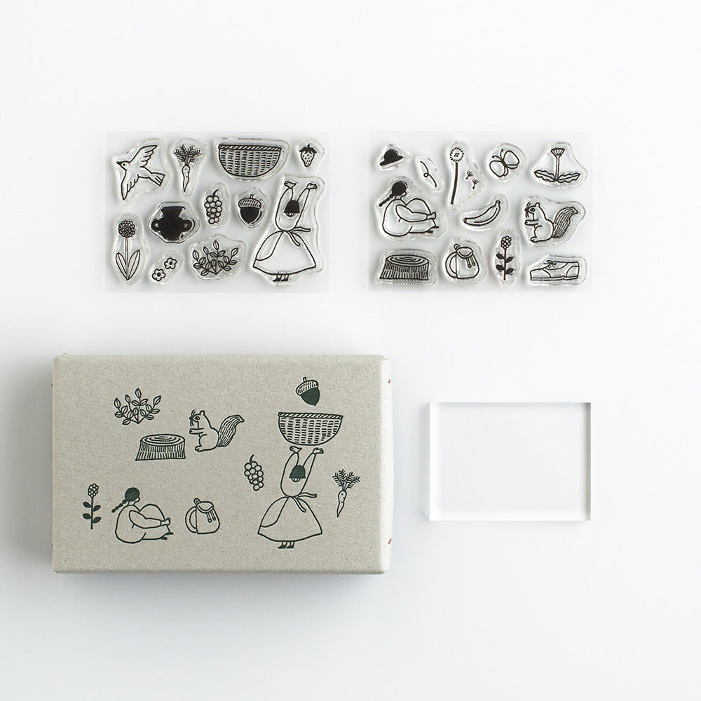 Necktie x mizushima JIZAI Clear Stamp Set - SANPOMICHI | M.Lovewell