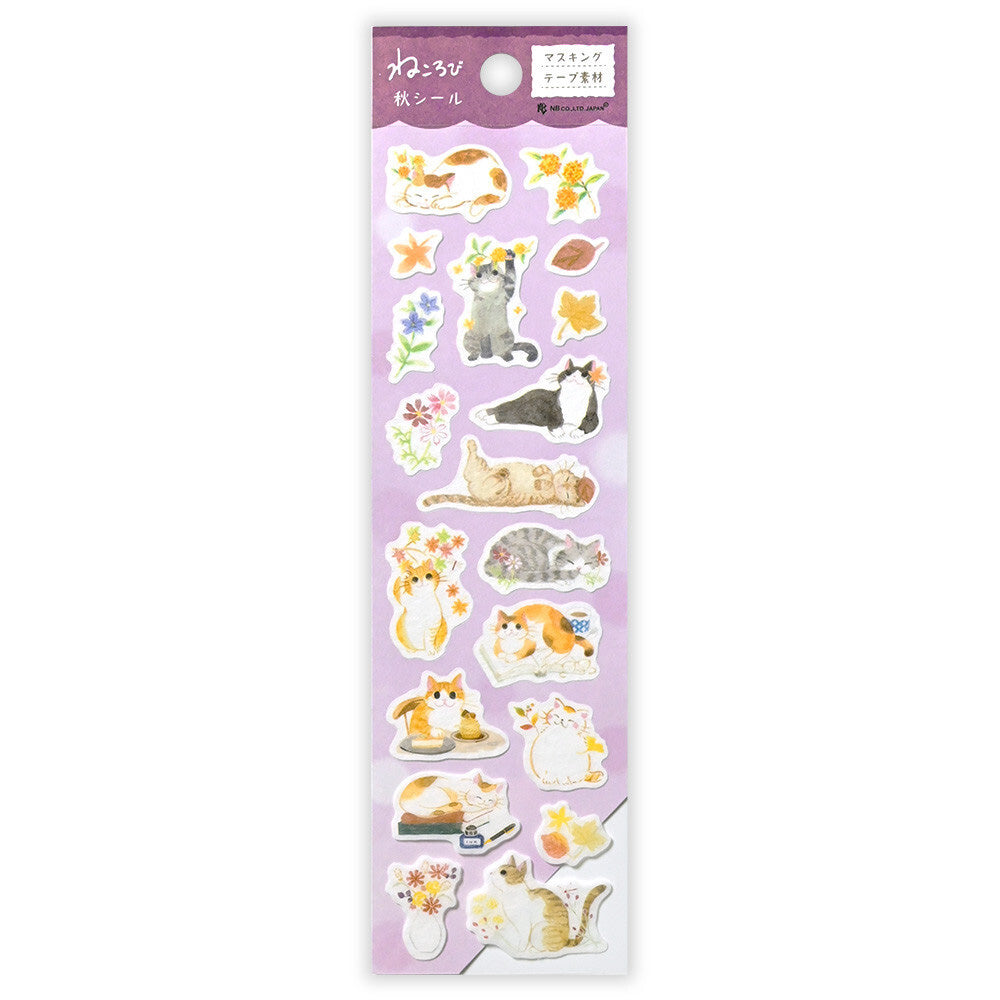 Nekorobi Sticker Sheet - Dusty Autumn