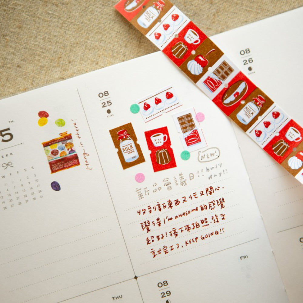 OURS Label Sticker Roll - Afternoon Tea Time - M.Lovewell