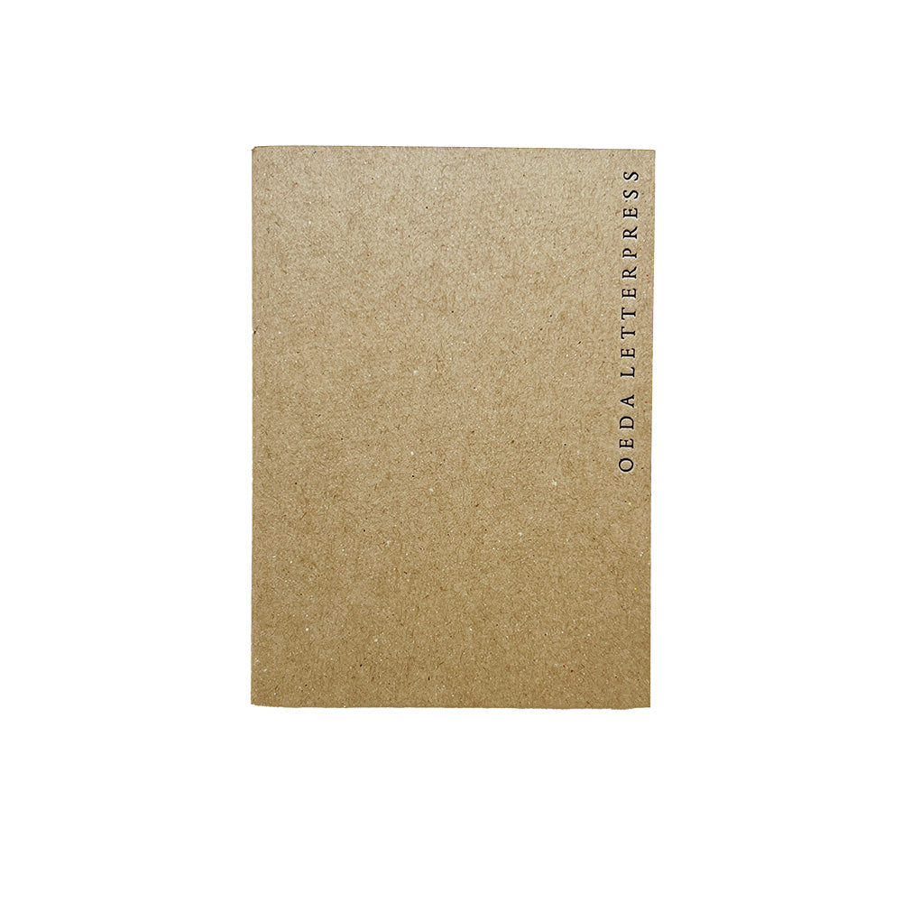 Two Color Paper Mini Notebook - Beige