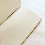Two Color Paper Mini Notebook - Beige