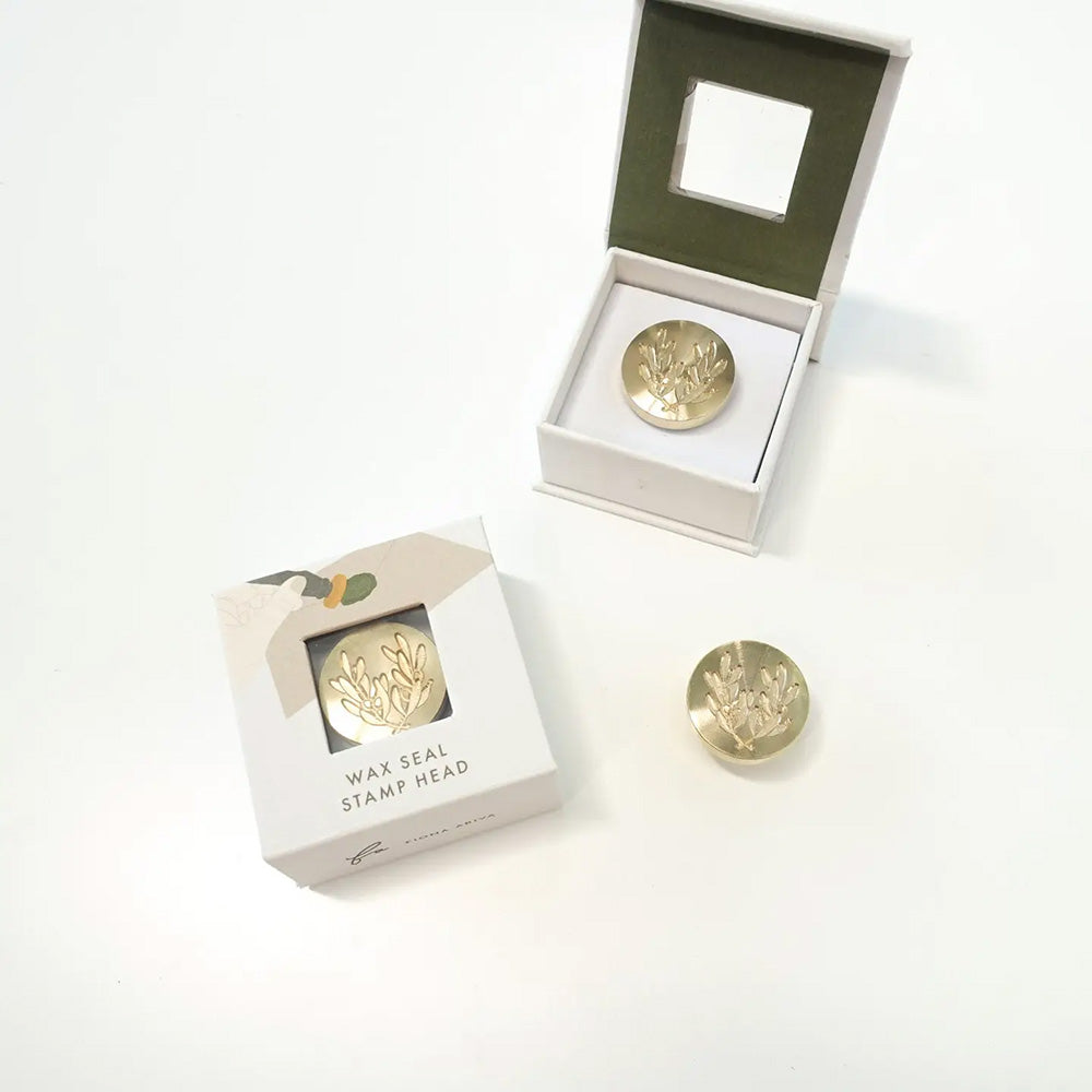 Olive Leaves Wax Seal Stamp Head Only
