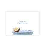 Otter Bathtub Birthday Card