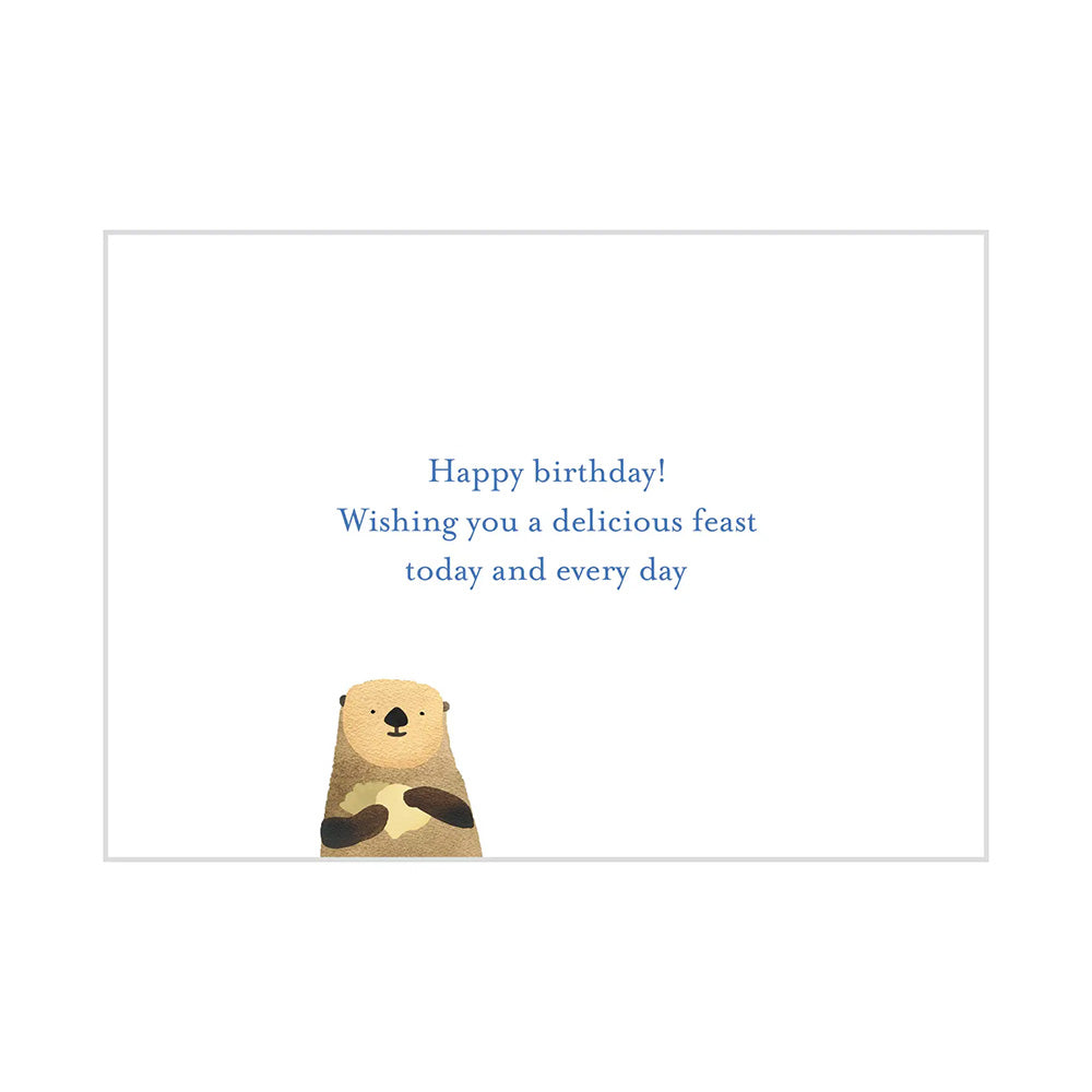 Otter Picnic Birthday Card