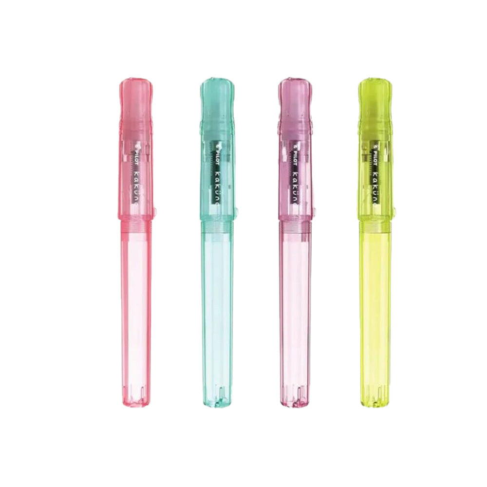 Pilot Kakuno Fountain Pen -Transparent - Lime Green - M.Lovewell