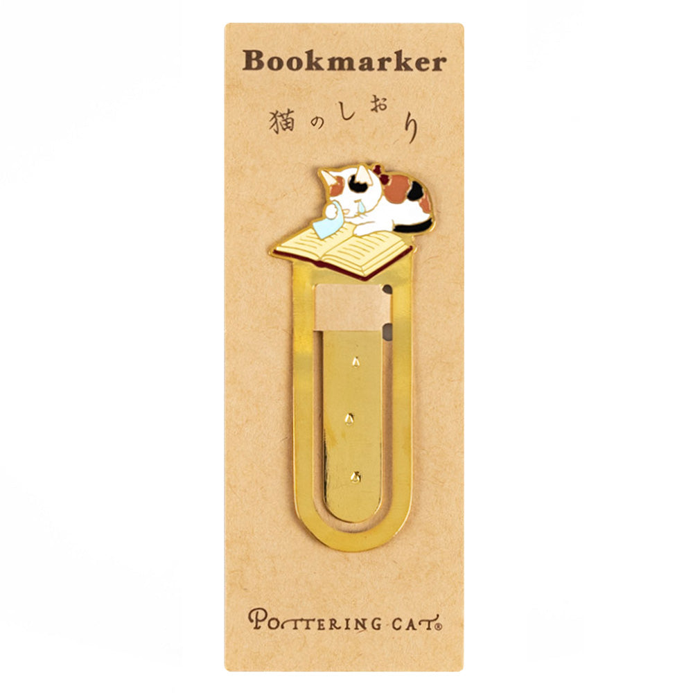 Pottering Cat Bookmark - Crying