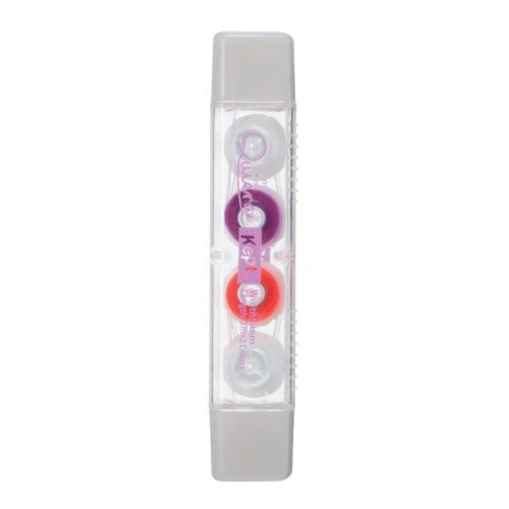 White container with three colored circles on a white background