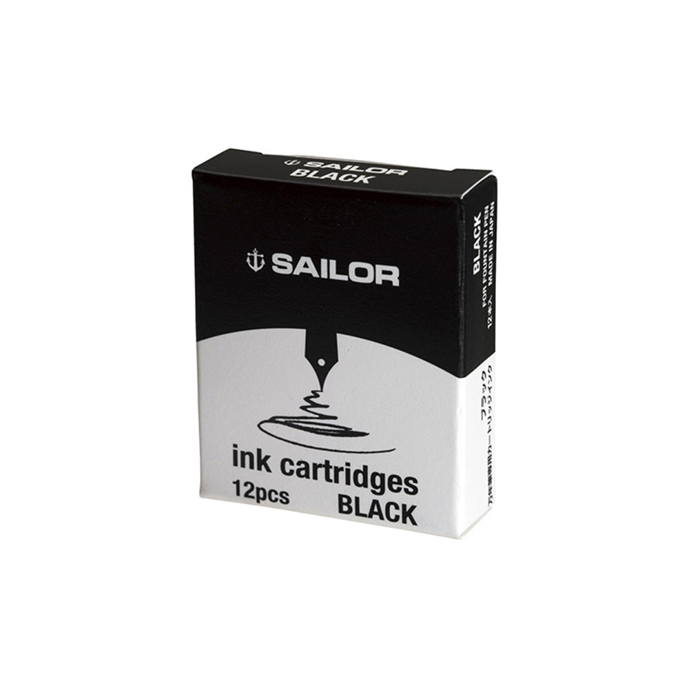 Sailor Fountain Pen Dye-Based Ink Cartridges - Black