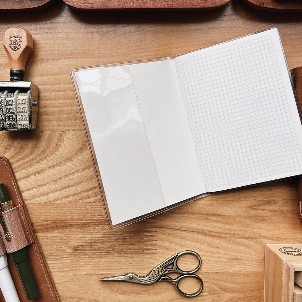 Sarica Studio Passport Traveler's Notebook - Clear Cover - M.Lovewell
