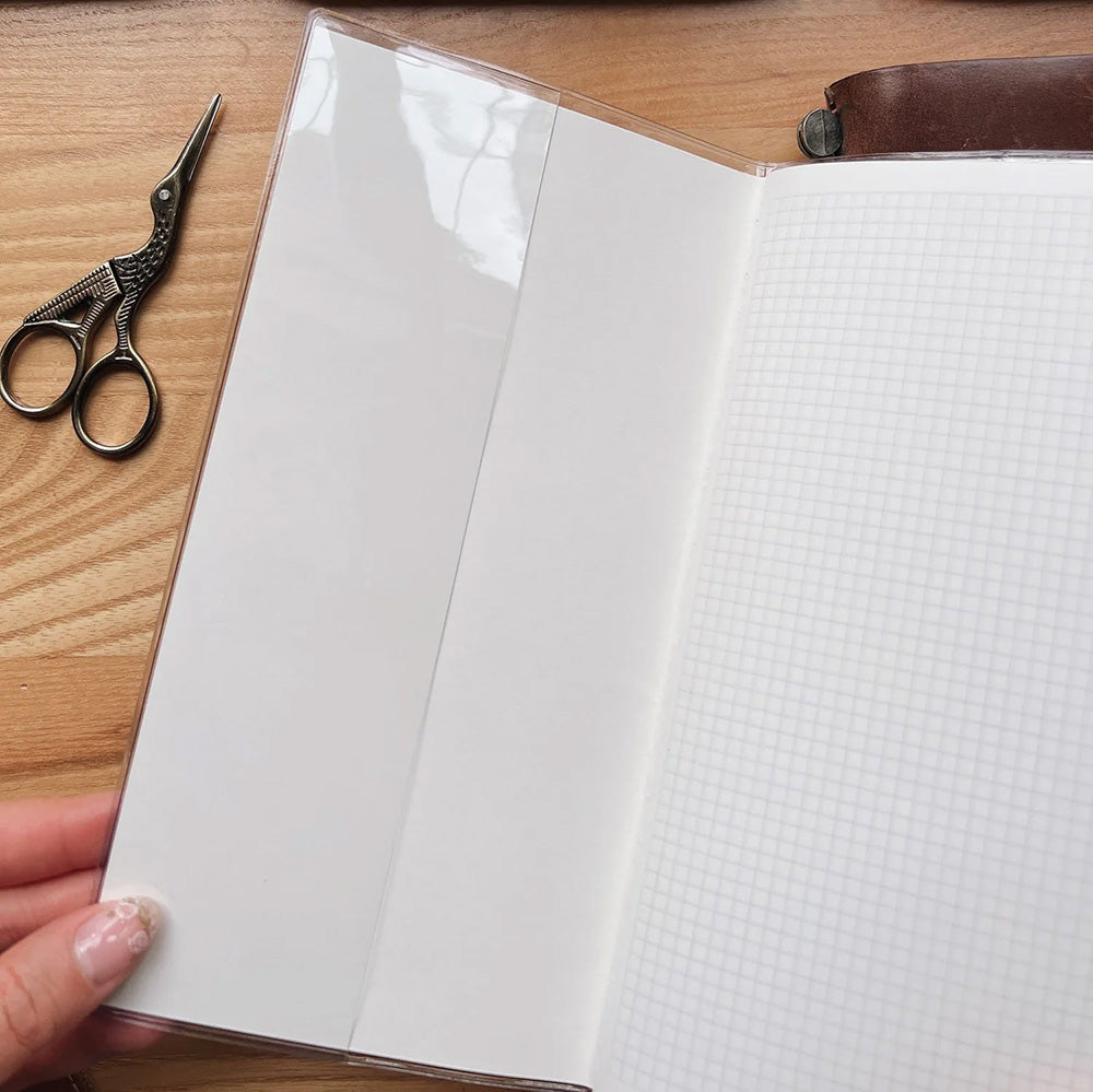 Sarica Studio Standard Traveler's Notebook - Clear Cover - M.Lovewell