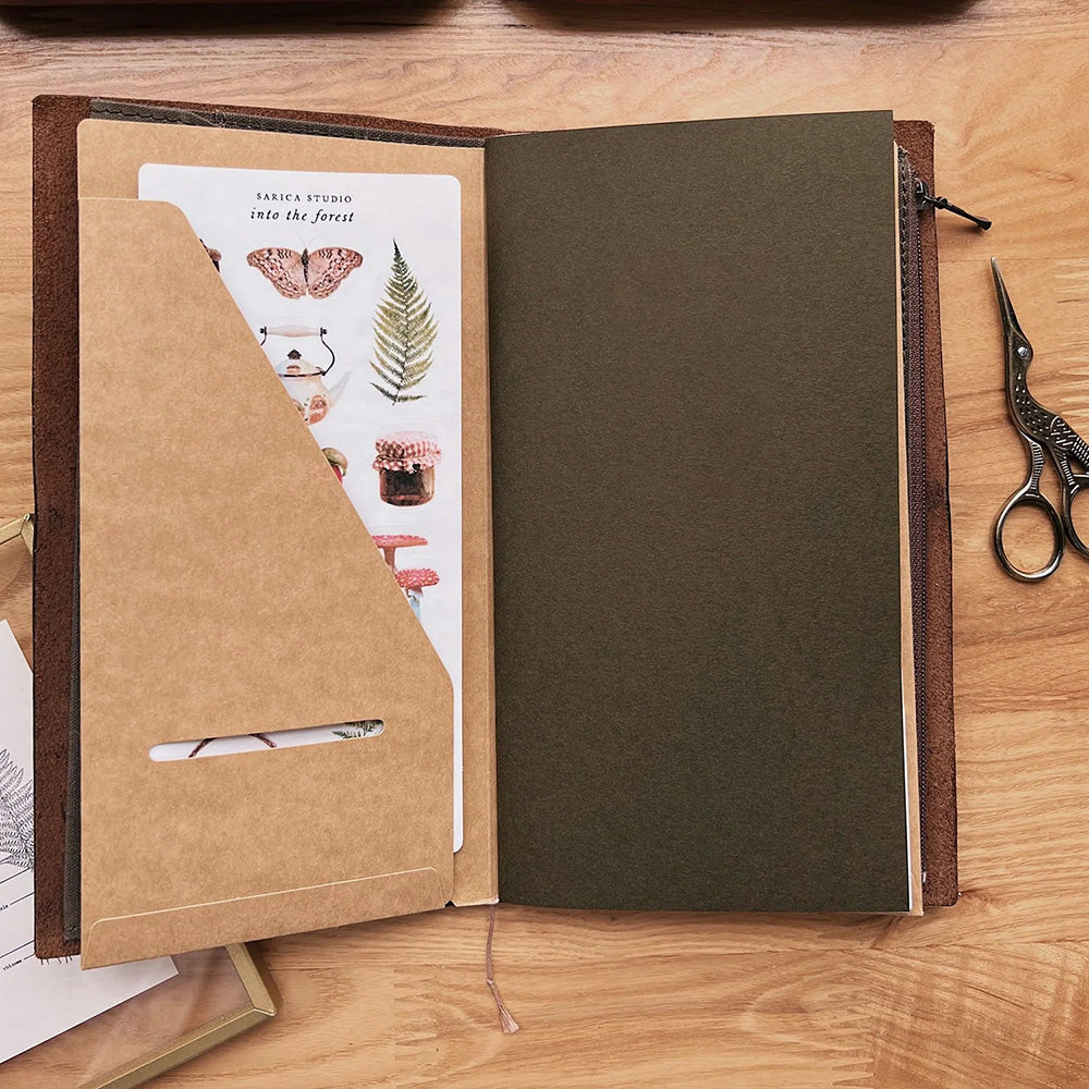 Sarica Studio Standard Traveler's Notebook - Olive Green - M.Lovewell