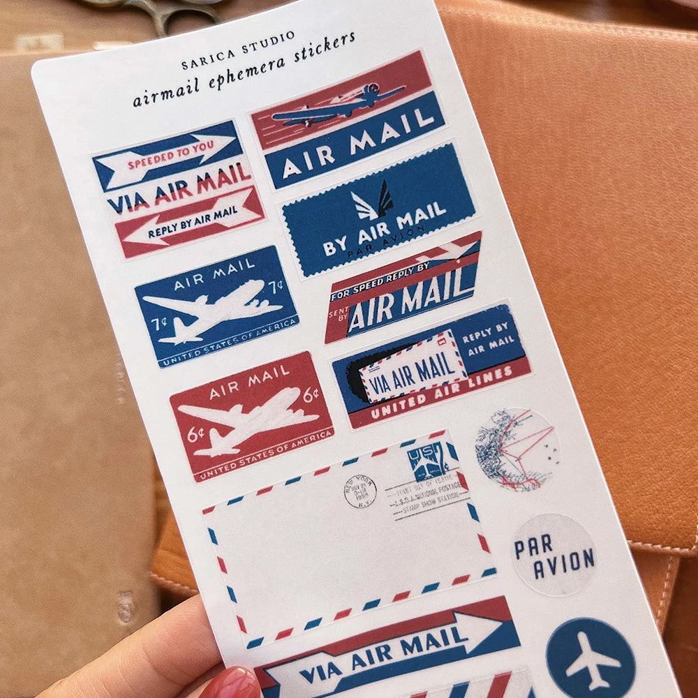 Sarica Studio Sticker - Airmail Ephemera