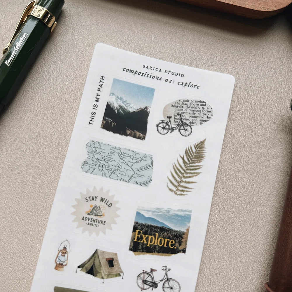 Sarica Studio Sticker - Compositions 02 Explore