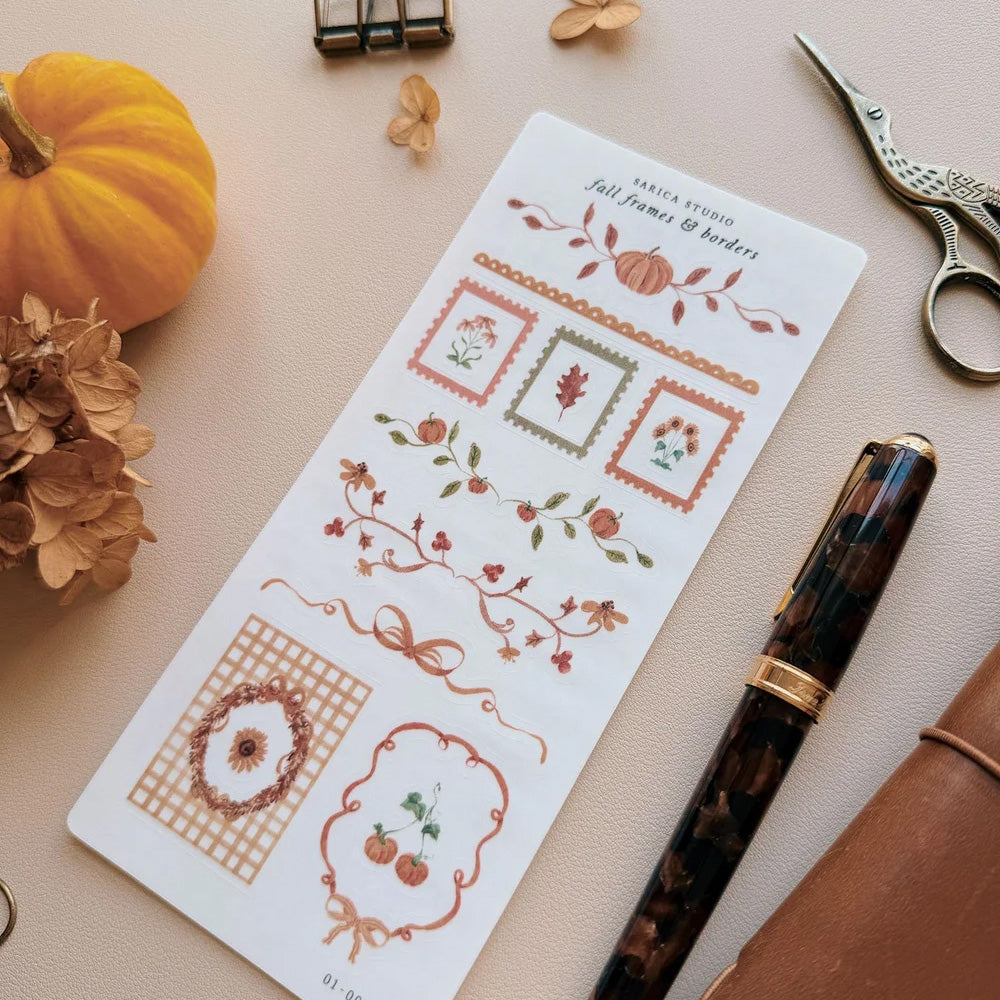 Sarica Studio Sticker - Fall Frames & Borders