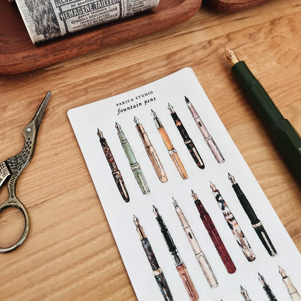 Sarica Studio Sticker - Fountain Pens