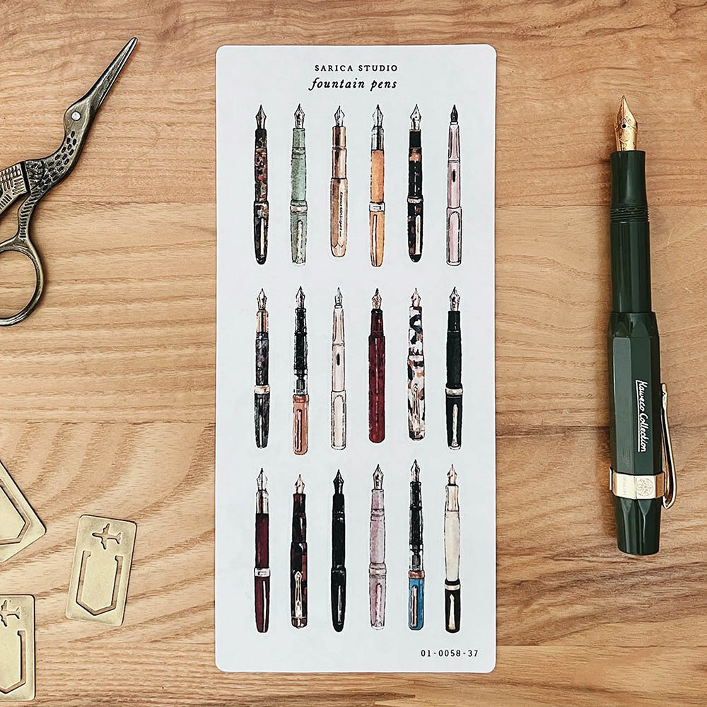 Sarica Studio Sticker - Fountain Pens