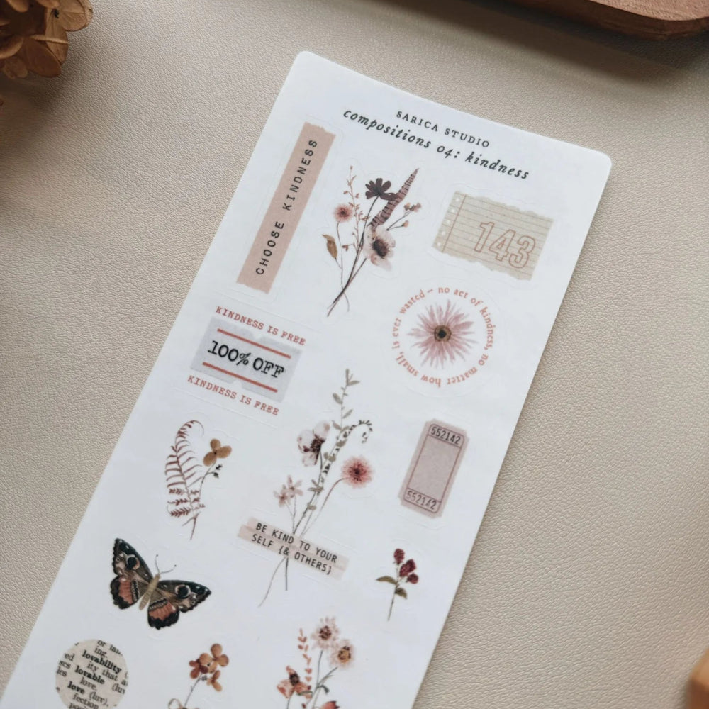 Sarica Studio Sticker - Compositions 04 Kindness - M.Lovewell