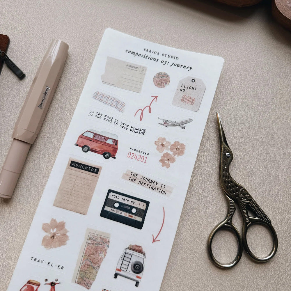 Sarica Studio Sticker - Compositions 03 Journey