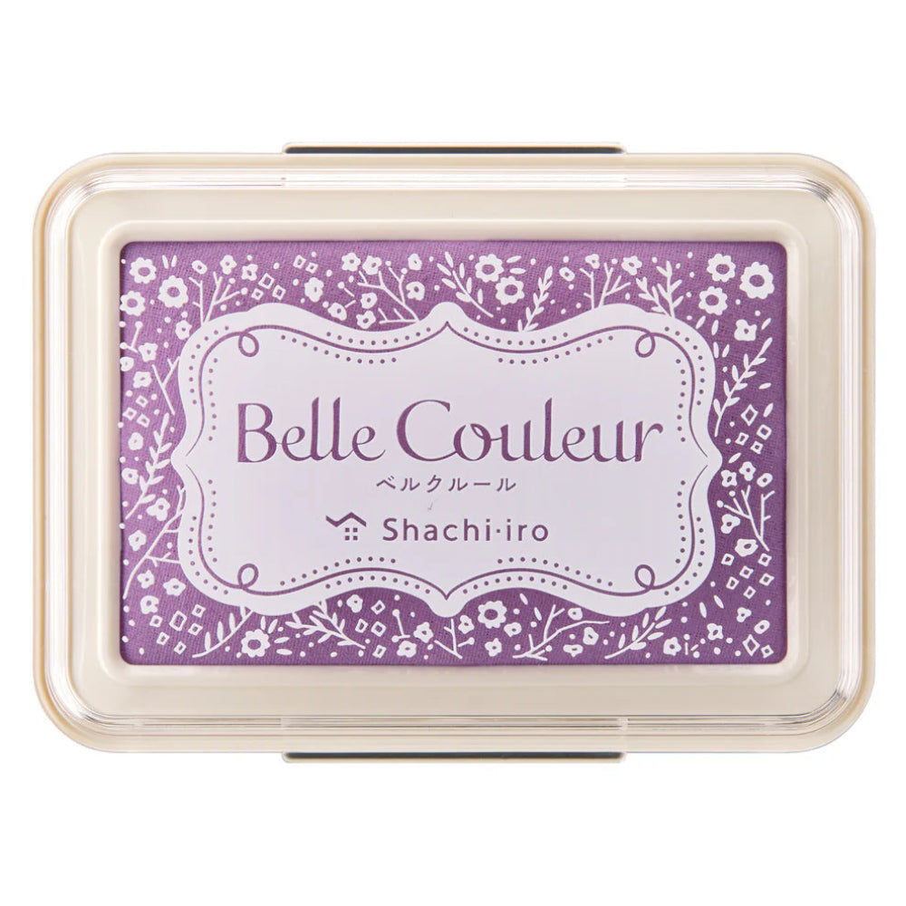 Rectangular ink pad with 'Belle Couleur' branding on a white background